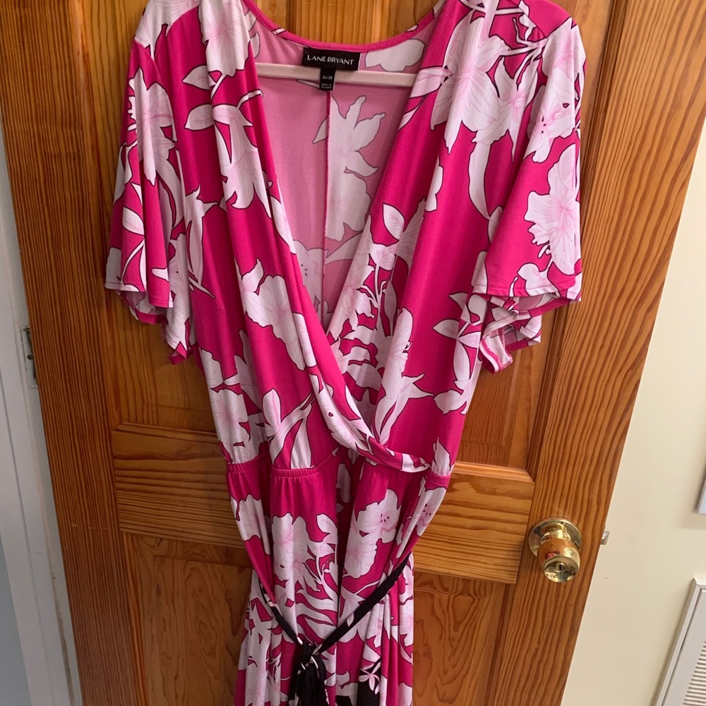 Pink floral Lane Bryant dress